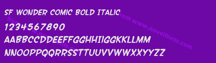 SF Wonder Comic Bold ItalicPreview