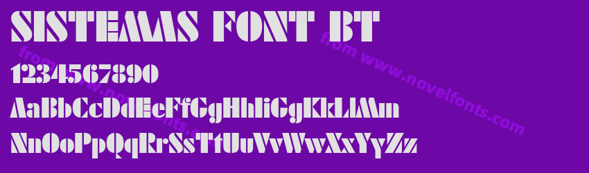 SISTEMAS FONT BTPreview