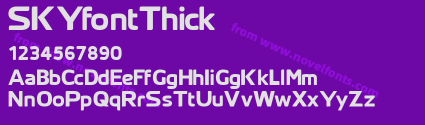 SKYfontThickPreview