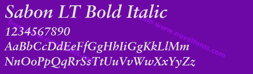 Sabon LT Bold ItalicPreview