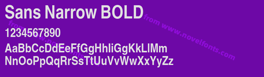 Sans Narrow BOLDPreview