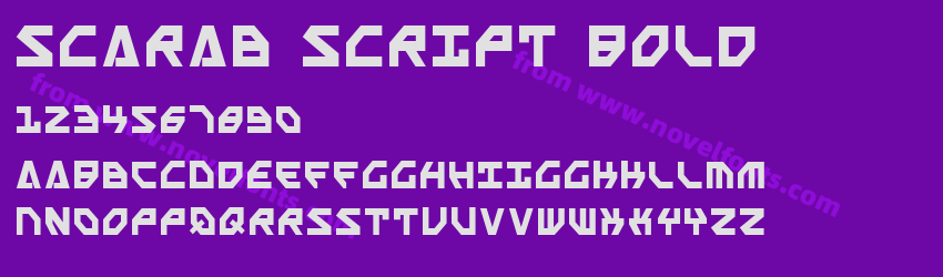 Scarab Script BoldPreview