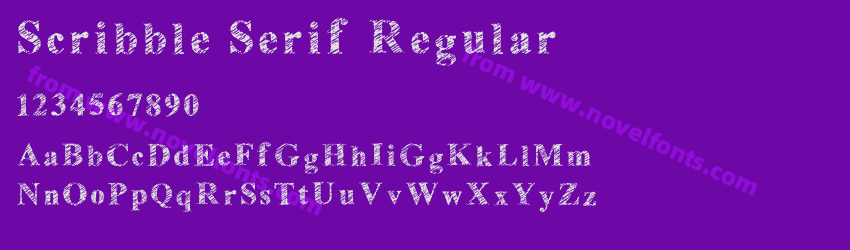 Scribble Serif RegularPreview