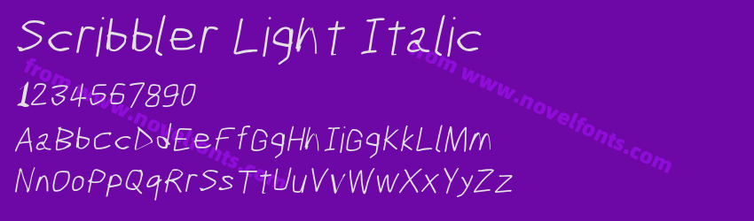 Scribbler Light ItalicPreview