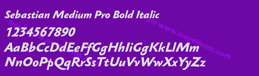 Sebastian Medium Pro Bold ItalicPreview