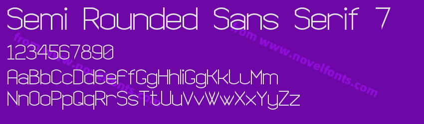 Semi Rounded Sans Serif 7Preview