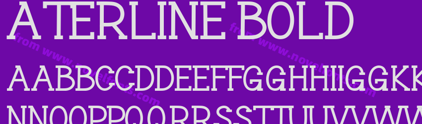 Aterline BoldPreview