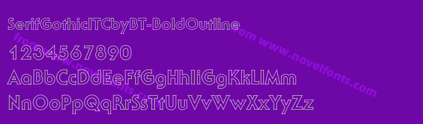 SerifGothicITCbyBT-BoldOutlinePreview