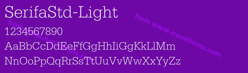 SerifaStd-LightPreview