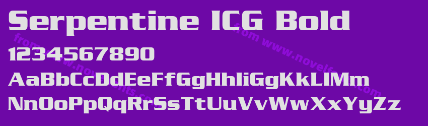 Serpentine ICG BoldPreview