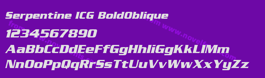 Serpentine ICG BoldObliquePreview