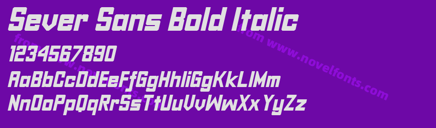 Sever Sans Bold ItalicPreview