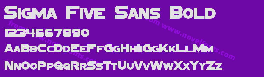 Sigma Five Sans BoldPreview