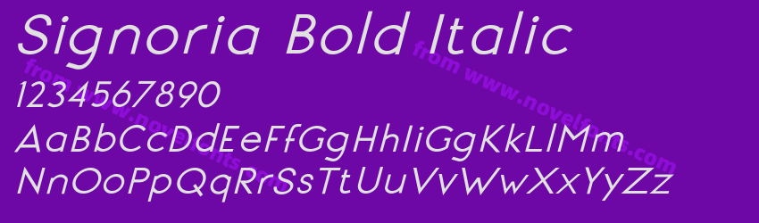 Signoria Bold ItalicPreview