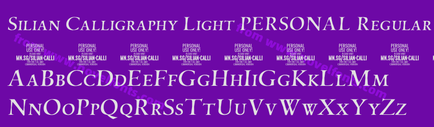 Silian Calligraphy Light PERSONAL RegularPreview