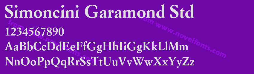 Simoncini Garamond StdPreview