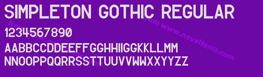 Simpleton Gothic RegularPreview