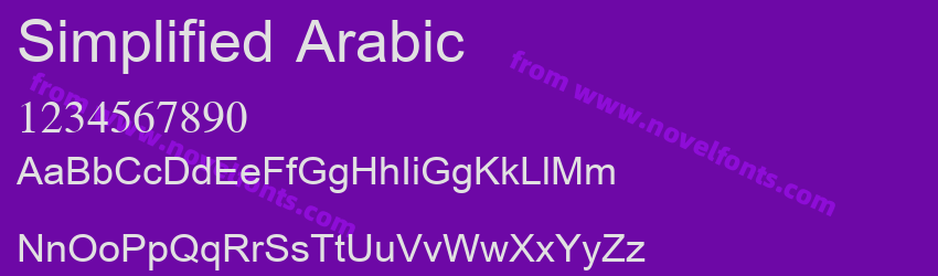 Simplified ArabicPreview