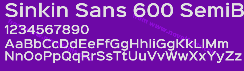 Sinkin Sans 600 SemiBoldPreview