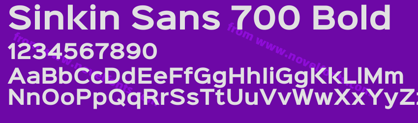 Sinkin Sans 700 BoldPreview