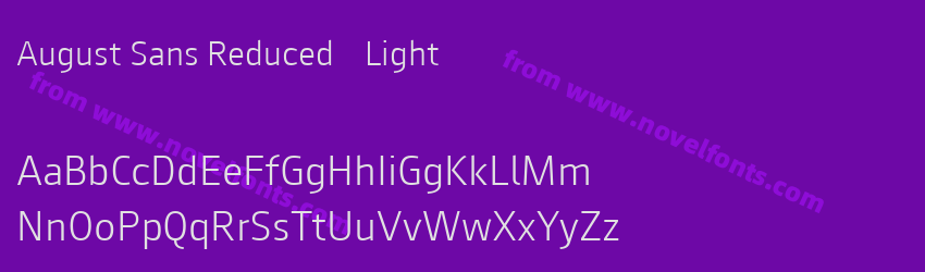 August Sans Reduced 45 LightPreview