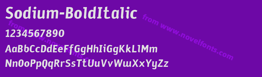 Sodium Bold ItalicPreview