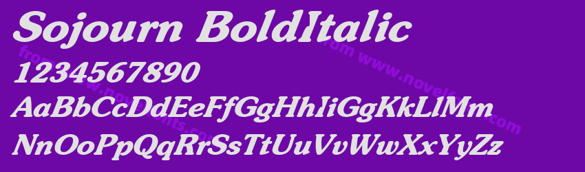 Sojourn BoldItalicPreview