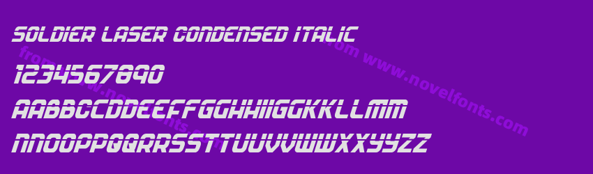 Soldier Laser Condensed ItalicPreview