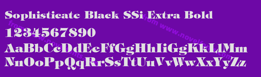 Sophisticate Black SSi Extra BoldPreview