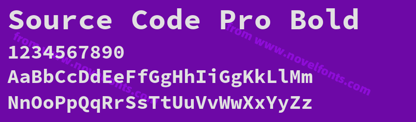 Source Code Pro BoldPreview
