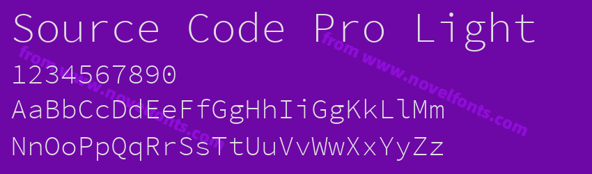 Source Code Pro LightPreview