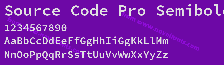 Source Code Pro SemiboldPreview