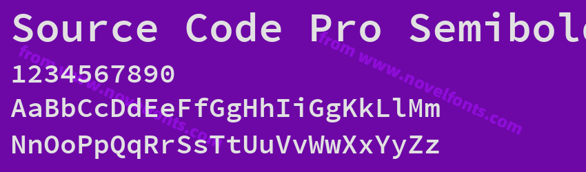 Source Code Pro SemiboldPreview