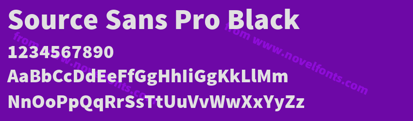 Source Sans Pro BlackPreview