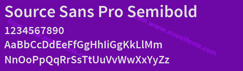 Source Sans Pro SemiboldPreview