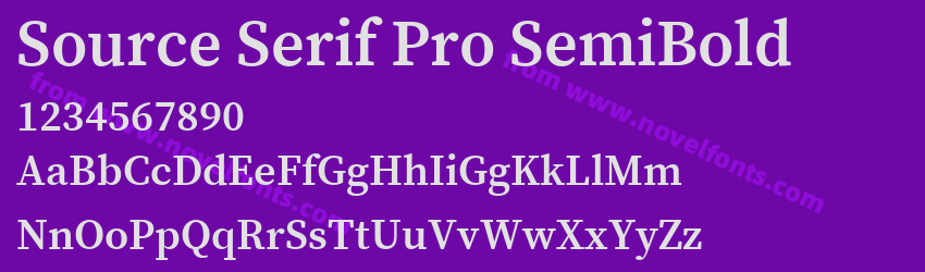 Source Serif Pro SemiBoldPreview