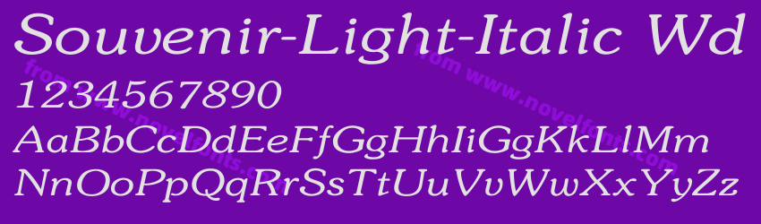 Souvenir-Light-Italic WdPreview