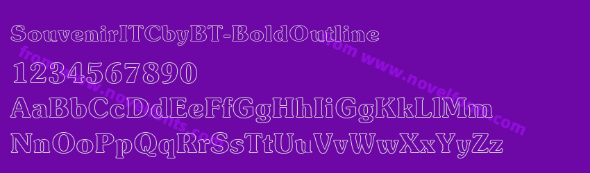 SouvenirITCbyBT-BoldOutlinePreview