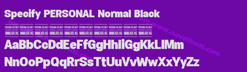 Specify PERSONAL Normal BlackPreview