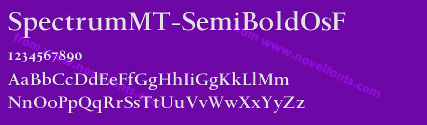 SpectrumMT Semibold OsFPreview