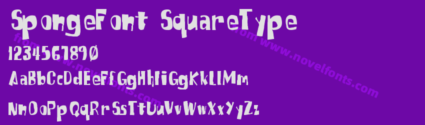 SpongeFont SquareTypePreview