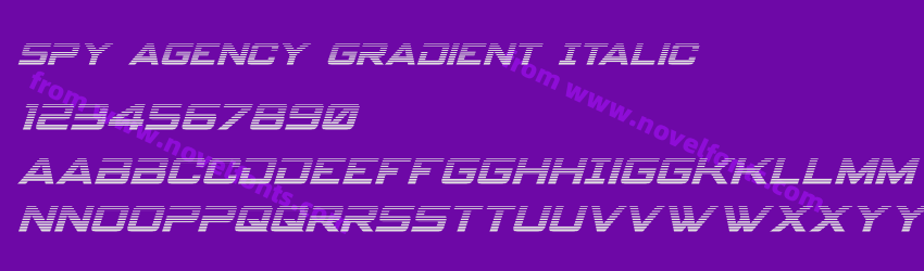 Spy Agency Gradient ItalicPreview