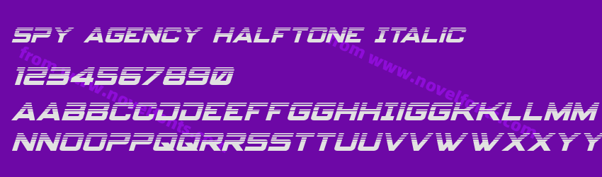 Spy Agency Halftone ItalicPreview