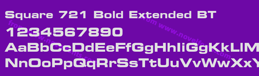 Square 721 Bold Extended BTPreview