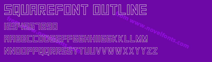 SquareFont OutlinePreview