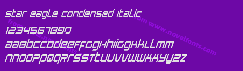 Star Eagle Condensed ItalicPreview