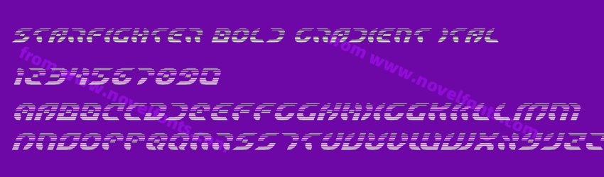 Starfighter Bold Gradient ItalPreview