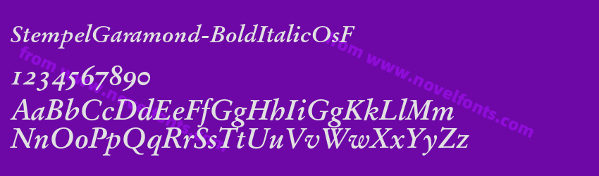 StempelGaramond-BoldItalicOsFPreview