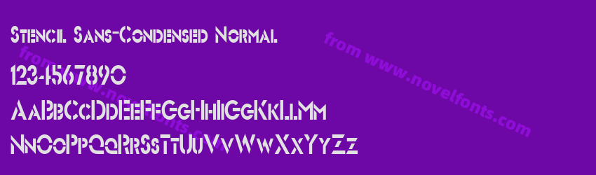 Stencil Sans-Condensed NormalPreview