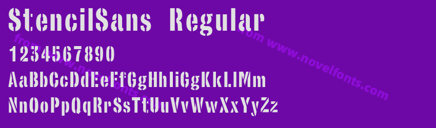 Stencil Sans RegularPreview